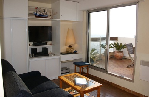 Le Port Apartment | Canet - 2 room apartment + cabin, terraces + panoramic balcony with sea view