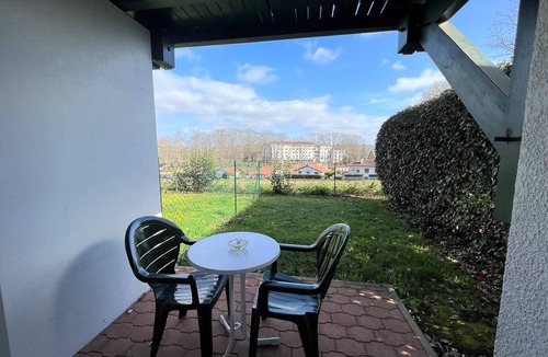 Cambo-les-Bains Apartment | Central Cambo studio with terrace and parking, pets allowed
