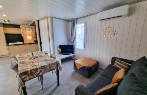 Labouheyre Ski Chalet | Chalet 19 Cosy bord de Lac, dans domaine avec piscine couverte accueil 4 voyageurs LOUMAELOU