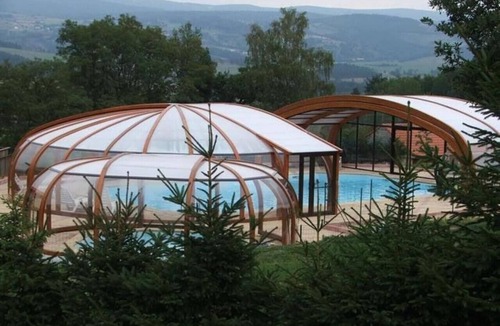 Blavignac Ski Chalet | Chalet Albizia with Mountain View, Shared Pool, and Wi-Fi