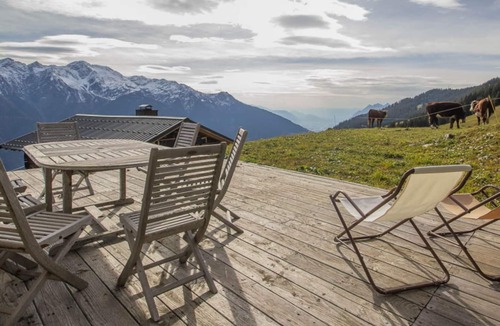 Bisanne 1500 Ski Chalet | Chalet 'Chalet D'alpage Les Pachons' with Mountain View, Private Terrace and Wi-Fi