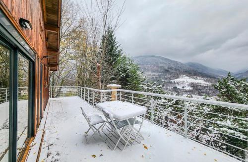 Allevard Ski Chalet | Chalet Cocoon en lisière de forêt, avec grande terrasse, et vue 'waouh'