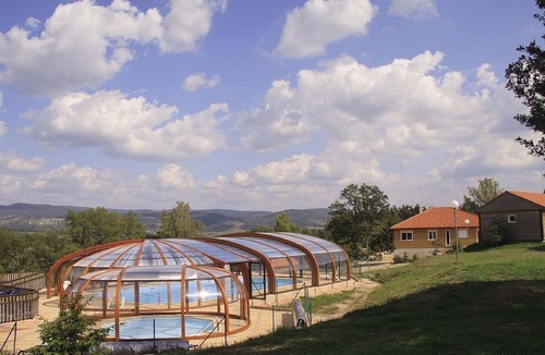 Blavignac Ski Chalet | Chalet*, panoramic view, equipped, living room, 2 bedrooms, shower room, covered pool
