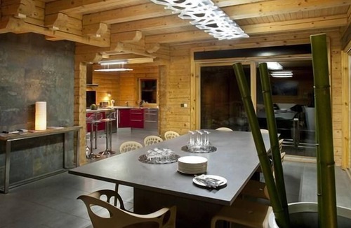 Plangagnant Ski Chalet | Chalet, sauna, terrace, fireplace or stove, parking, tv, ski locker, 270m², La Plagne
