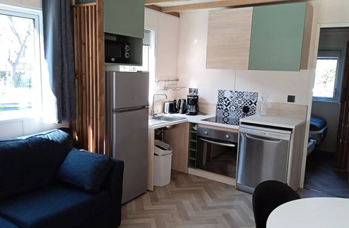 Savignac-les-Ormeaux Ski Chalet | Chalet SPA Confort 35m² - 2 bedrooms + Covered terrace + Reversible air conditioning + TV 4 people