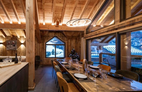 Valloire Ski Chalet | Chalet '-Spa Le Cervin' with Mountain View, Private Terrace and Wi-Fi