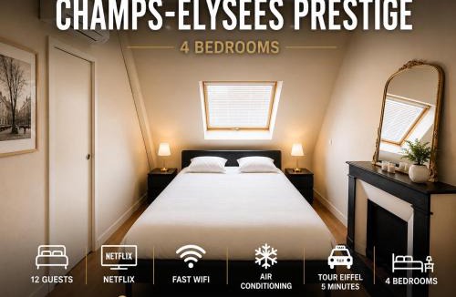 Champs-Elysees Apartment | Champs-Elysees Prestige 4 Bedrooms 12 Guests