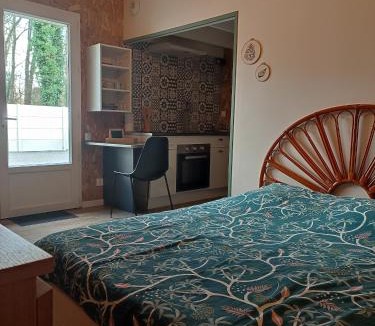 Salles House | Charmant Studio avec Parking dans quartier calme