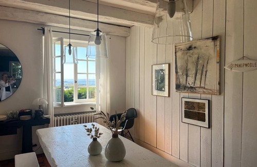 Plouarzel House | Charming property, family home, panoramic ocean view, large, quiet garden