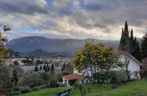 Quillan House | Charming vacation home with a panoramic view of Quillan.