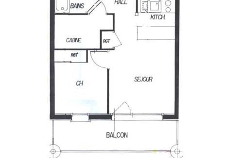 Les Menuires Apartment | Confortable 2 pièces cabine aux Menuires - Animaux admis - FR-1-452-153