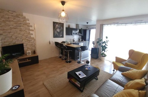 Le Blanc-Mesnil Apartment | Cosy carré Haussmann, stade de franc, C D G, Paris