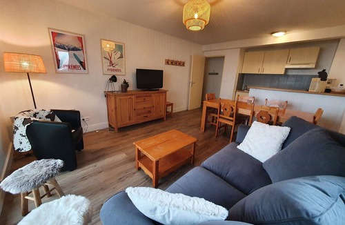 Gouaux-de-Larboust Apartment | Cozy 8-person apt in Peyragudes, spa and ski access