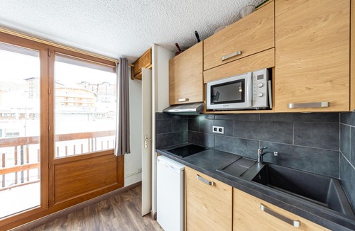 Montgellafrey Apartment | Cozy studio for 4, near chairlift, balcony