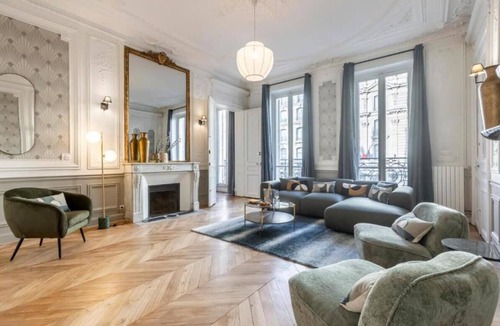 L'Europe Apartment | Elegant Parisian Retreat: Spacious Four-Bedroom Apartment Near Opera Garnier