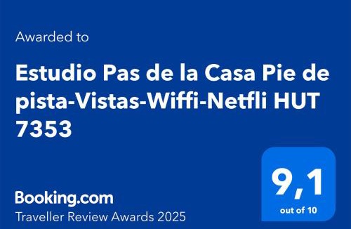 Pas de la Casa Apartment | Estudio Pas de la Casa Pie de pista-Vistas-Wiffi-Netfli HUT2-7353