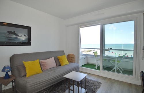 Courseulles-sur-Mer Apartment | Fenêtre sur mer, loggia vue mer en bord de plage