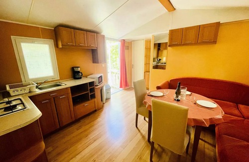 Camon House | Flower Camping LA GDPOLA * - Mobile home Oak Comfort 30m2 - 2 bedrooms + covered terrace 14m2 4 people