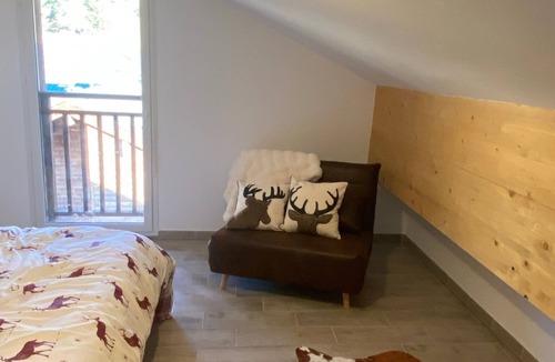 Saint-Etienne-de-Tinee Apartment | Grand T3 duplex new Auron snow view