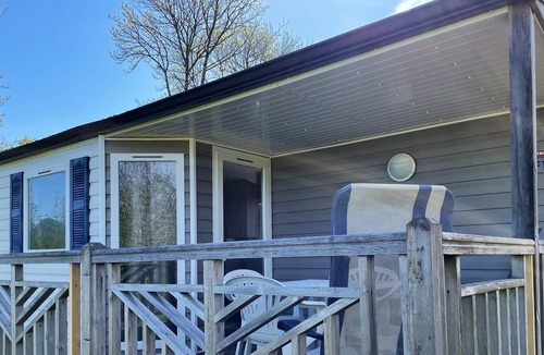 Banes House | Homerez - Great bungalow for 4 people. with pool access in Argences-en-Aubrac