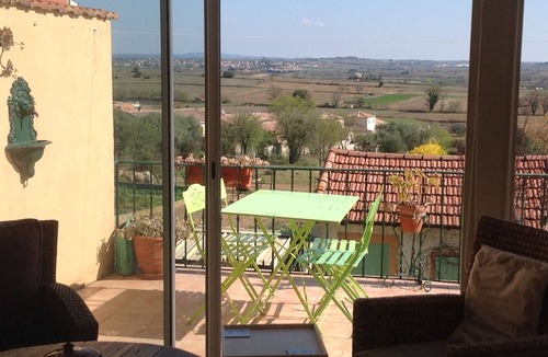 Murviel-les-Beziers House | House Vigneronne charming labeled 3 cl stunning views in medieval village