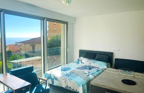 Beausoleil Apartment | L'Oasis de Marina - Cozy Studio near Monaco with sea view