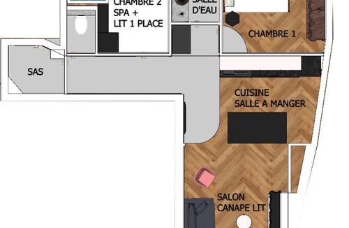 Charmettes - Bellecombe Apartment | La Suite en Rose - Spa - Lyon Centre Brotteaux