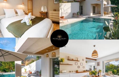Menton Villa | LA VILLA DES SOURCES Piscine clim terrasse