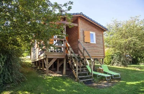 Naucelle Ski Chalet | Lake Bonnefon campsite * - Chalet PREMIUM with lake view 34 m2 (2 bedrooms) 5 people
