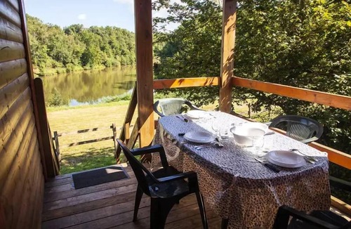 Naucelle Ski Chalet | Lake Bonnefon campsite * - Chalet PREMIUM with lake view 34 m2 (2 bedrooms) 5 people