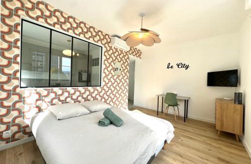 Quartier Exposition-Bajatiere Apartment | Le City, Centre-ville, Climatisation, Trams