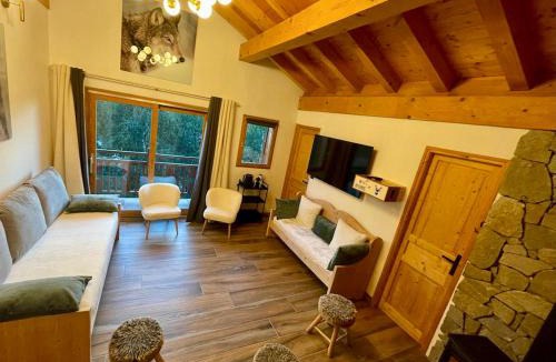 Mont-de-Lans Ski Chalet | Le Tout Schuss Chalet, SPA Privé, piste de ski à 100m