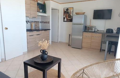 Saint-Cyprien Plage Apartment | LES CAPITELLES 5 - Accès direct à la plage depuis le jardin - T2 avec cabine - 6 pers - jardin - Piscine - parking