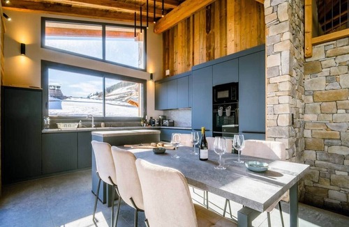 Mont-de-Lans Ski Chalet | Les Chalets du Pic : 26 pers panoramic view