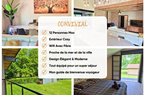 Saint-Paul-les-Dax House | Maison Bonheur - Jardin & BBQ - Proche Mer & Ville