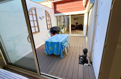 Le Barcares House | Maison de Vacances de 60m² au Barcarès,t2,mezzanine, Cour, Secteur Le Lydia
