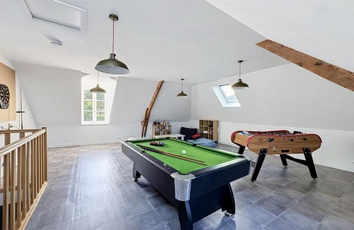 Villedieu-les-Poeles House | Maisons de Familles Beautiful city home with a pool table foosball table