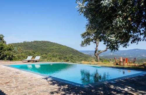 La Garde-Freinet Villa | Mas Provençal 10 Personnes Vue Mer avec Piscine