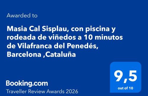 San Martin Sarroca House | Masia Cal Sisplau, con piscina y rodeada de viñedos a 10 minutos de Vilafranca del Penedés, Barcelona ,Cataluña