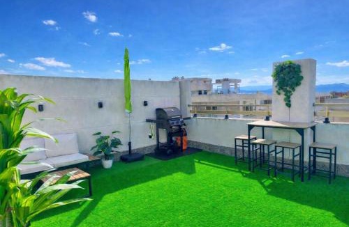 Salou City Centre Apartment | Michelangelo II Rooftop Terrace BBQ
