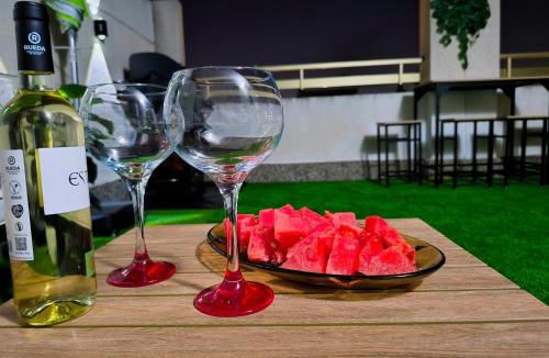 Salou City Centre Apartment | Michelangelo II Rooftop Terrace BBQ