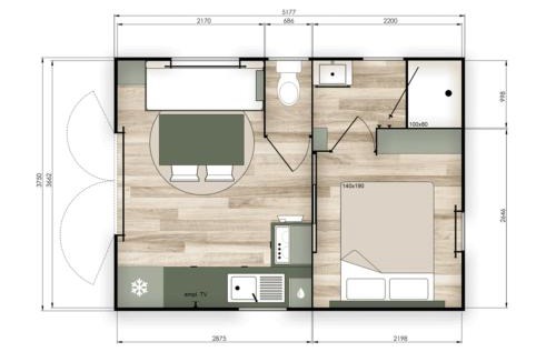 Saint-Rome-de-Tarn Other | Mobil-home charmant, animaux OK - 2 pers. - API-1-52-2630