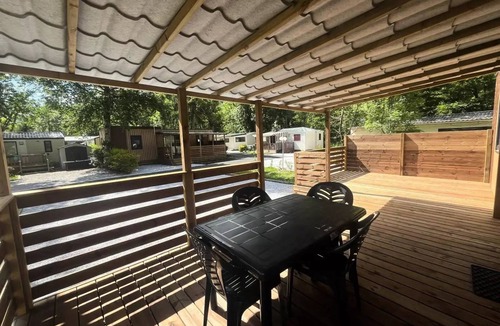 Savignac-les-Ormeaux House | Mobil-home Premium 40m² - 2 bedrooms + Covered terrace + Reversible air conditioning + TV 4 persons