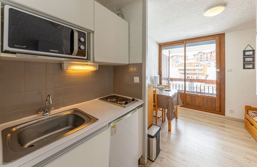 Montgellafrey Apartment | Modern studio ideal for 2, ski-in/ski-out