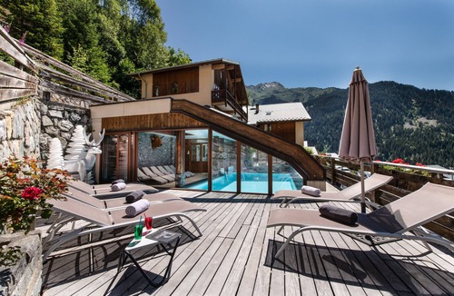 Champagny-en-Vanoise Apartment | Nice DUPLEX 5 bedrooms, SWIMMING POOL, sauna & hammam included