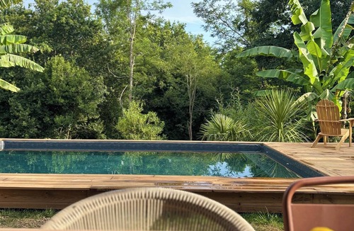 Ondres House | Ocean House with Rooftoop, Pool and Canopy