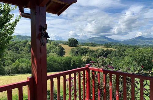 Cambo-les-Bains House | Panoramic Pyrenees View Villa: 6 Sleeps, 3 Beds, Pets Allowed, Internet, BBQ, Near Thermes