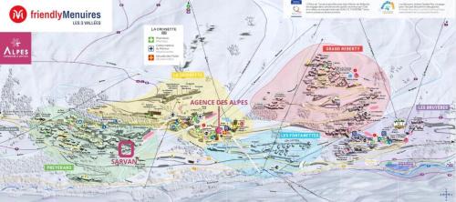 Les Menuires Apartment | Résidence Sarvan - Studio cabine au pied des pistes aux Ménuires pour 4 personnes MAE-5164