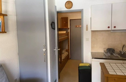 Valloire Apartment | Residence Le Thymel - Studio cabin 3 people 2* exposed East