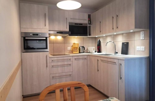 Aussois Apartment | SET663M Studio for 4 people with a large terrace and a beautiful mountain view